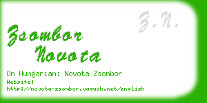 zsombor novota business card